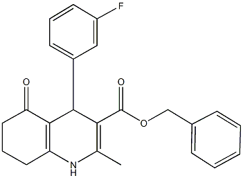 299949-18-1 benzyl 4-(3-fluorophenyl)-2-methyl-5-oxo-1,4,5,6,7,8-hexahydro-3-quinolinecarboxylate