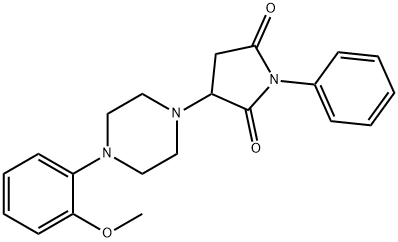 3-[4-(2-methoxyphenyl)-1-piperazinyl]-1-phenyl-2,5-pyrrolidinedione Struktur