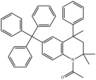 299949-83-0 1-acetyl-2,2,4-trimethyl-4-phenyl-6-trityl-1,2,3,4-tetrahydroquinoline
