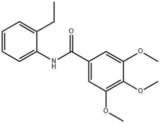 N-(2-ethylphenyl)-3,4,5-trimethoxybenzamide,299950-95-1,结构式