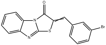 2-(3-bromobenzylidene)[1,3]thiazolo[3,2-a]benzimidazol-3(2H)-one Structure