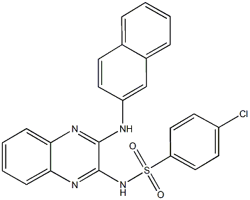 4-chloro-N-[3-(2-naphthylamino)-2-quinoxalinyl]benzenesulfonamide|