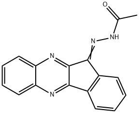 N'-(11H-indeno[1,2-b]quinoxalin-11-ylidene)acetohydrazide 结构式