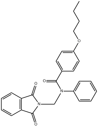 4-butoxy-N-[(1,3-dioxo-1,3-dihydro-2H-isoindol-2-yl)methyl]-N-phenylbenzamide Structure