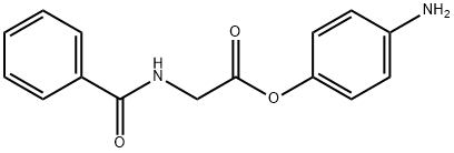 4-aminophenyl (benzoylamino)acetate Struktur