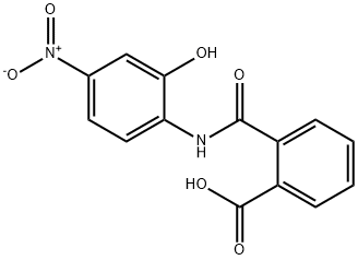 2-({2-hydroxy-4-nitroanilino}carbonyl)benzoic acid 化学構造式