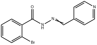 2-bromo-N'-(4-pyridinylmethylene)benzohydrazide Struktur