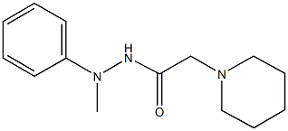 N'-methyl-N'-phenyl-2-(1-piperidinyl)acetohydrazide Structure