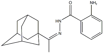 N'-[1-(1-adamantyl)ethylidene]-2-aminobenzohydrazide 化学構造式