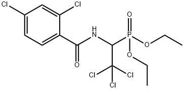 diethyl 2,2,2-trichloro-1-[(2,4-dichlorobenzoyl)amino]ethylphosphonate,300405-18-9,结构式