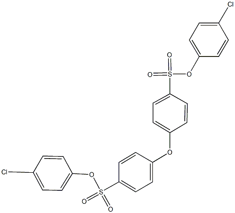 300406-81-9 4-chlorophenyl 4-{4-[(4-chlorophenoxy)sulfonyl]phenoxy}benzenesulfonate