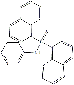 P,P-di(1-naphthyl)-N-(3-pyridinyl)phosphinothioic amide Struktur