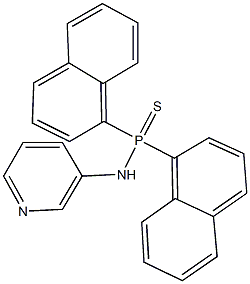 P,P-di(1-naphthyl)-N-(3-pyridinyl)phosphinothioic amide Structure