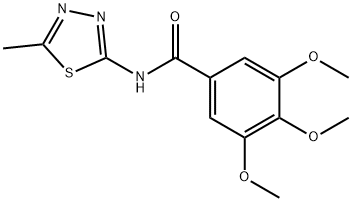 3,4,5-trimethoxy-N-(5-methyl-1,3,4-thiadiazol-2-yl)benzamide Structure