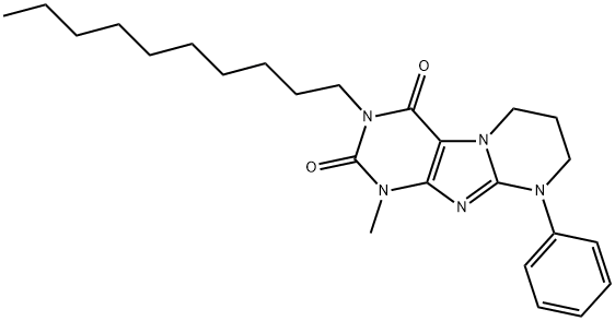 300586-79-2 3-decyl-1-methyl-9-phenyl-6,7,8,9-tetrahydropyrimido[2,1-f]purine-2,4(1H,3H)-dione