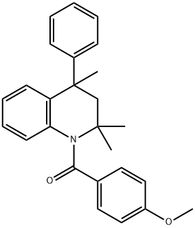 methyl 4-[(2,2,4-trimethyl-4-phenyl-3,4-dihydro-1(2H)-quinolinyl)carbonyl]phenyl ether|