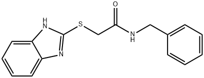2-(1H-benzimidazol-2-ylsulfanyl)-N-benzylacetamide Struktur