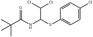 N-{2,2-dichloro-1-[(4-chlorophenyl)sulfanyl]ethyl}-2,2-dimethylpropanamide Structure