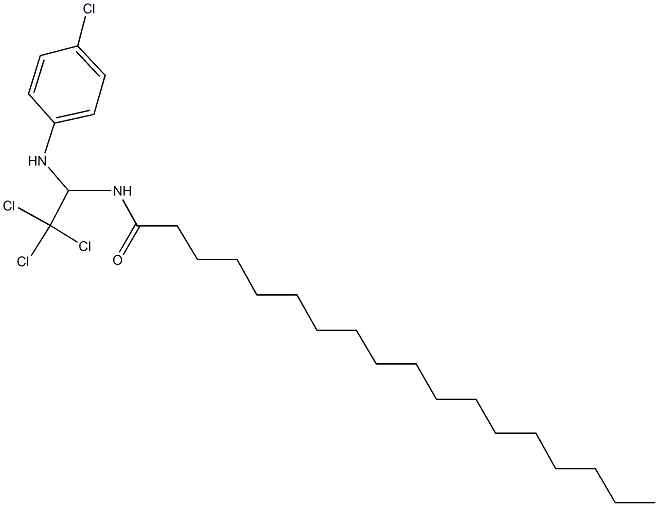 N-[2,2,2-trichloro-1-(4-chloroanilino)ethyl]octadecanamide|