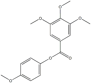 4-methoxyphenyl 3,4,5-trimethoxybenzoate Structure