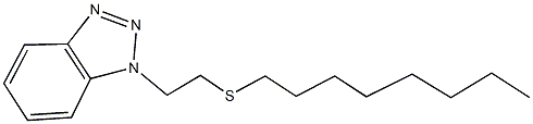 2-(1H-1,2,3-benzotriazol-1-yl)ethyl octyl sulfide Structure