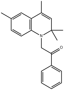 1-phenyl-2-(2,2,4,6-tetramethyl-1(2H)-quinolinyl)ethanone Structure