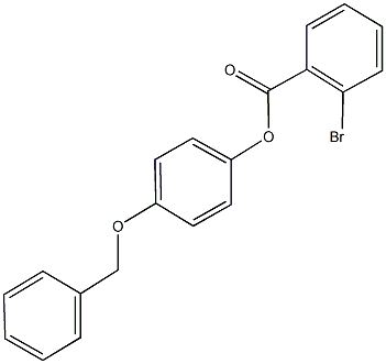 4-(benzyloxy)phenyl 2-bromobenzoate 化学構造式