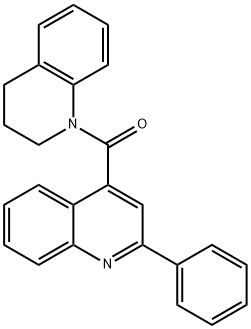 1-[(2-phenyl-4-quinolinyl)carbonyl]-1,2,3,4-tetrahydroquinoline Structure