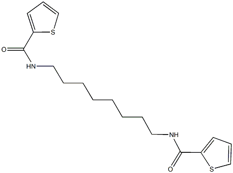 N-{8-[(2-thienylcarbonyl)amino]octyl}-2-thiophenecarboxamide,300717-21-9,结构式