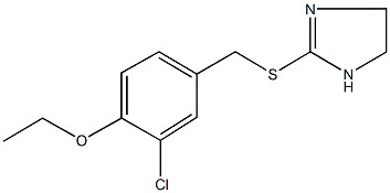 2-[(3-chloro-4-ethoxybenzyl)sulfanyl]-4,5-dihydro-1H-imidazole|