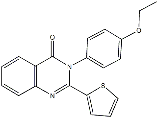 3-(4-ethoxyphenyl)-2-(2-thienyl)-4(3H)-quinazolinone Structure