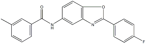 N-[2-(4-fluorophenyl)-1,3-benzoxazol-5-yl]-3-methylbenzamide Structure