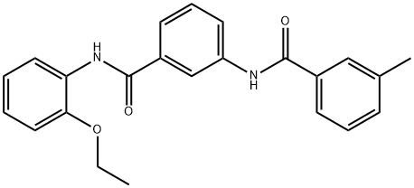 N-(2-ethoxyphenyl)-3-[(3-methylbenzoyl)amino]benzamide,300728-04-5,结构式