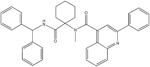 300730-45-4 N-{1-[(benzhydrylamino)carbonyl]cyclohexyl}-N-methyl-2-phenyl-4-quinolinecarboxamide