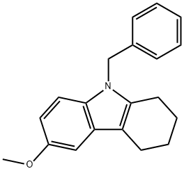 9-benzyl-6-methoxy-2,3,4,9-tetrahydro-1H-carbazole Structure