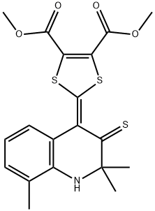 300801-73-4 dimethyl 2-(2,2,8-trimethyl-3-thioxo-2,3-dihydro-4(1H)-quinolinylidene)-1,3-dithiole-4,5-dicarboxylate