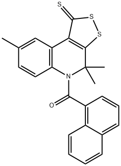 300801-82-5 4,4,8-trimethyl-5-(1-naphthoyl)-4,5-dihydro-1H-[1,2]dithiolo[3,4-c]quinoline-1-thione