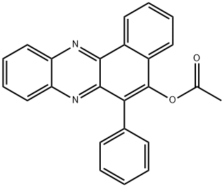 6-phenylbenzo[a]phenazin-5-yl acetate Struktur