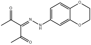 2,3,4-pentanetrione 3-(2,3-dihydro-1,4-benzodioxin-6-ylhydrazone) Struktur