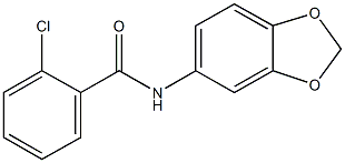 N-(1,3-benzodioxol-5-yl)-2-chlorobenzamide Structure