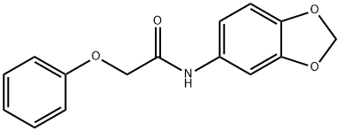 N-(1,3-benzodioxol-5-yl)-2-phenoxyacetamide Structure