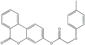 6-oxo-6H-benzo[c]chromen-3-yl (4-methylphenoxy)acetate Structure