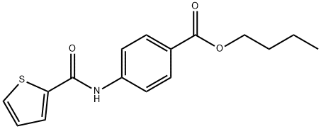 butyl 4-[(2-thienylcarbonyl)amino]benzoate Struktur
