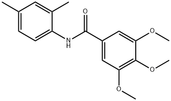 N-(2,4-dimethylphenyl)-3,4,5-trimethoxybenzamide 化学構造式