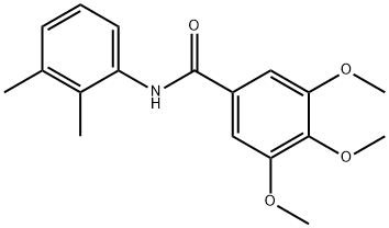 N-(2,3-dimethylphenyl)-3,4,5-trimethoxybenzamide 结构式