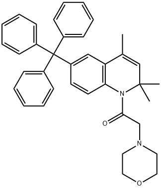 2,2,4-trimethyl-1-(4-morpholinylacetyl)-6-trityl-1,2-dihydroquinoline|