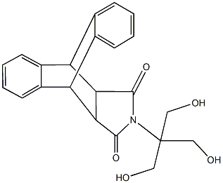 13-[2-hydroxy-1,1-bis(hydroxymethyl)ethyl]-9,10-dihydro-9,10-[3,4]pyrrolidinoanthracene-12,14-dione 结构式