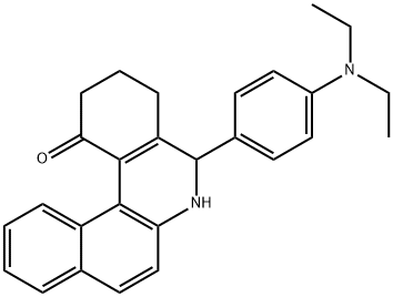 5-[4-(diethylamino)phenyl]-3,4,5,6-tetrahydrobenzo[a]phenanthridin-1(2H)-one Structure