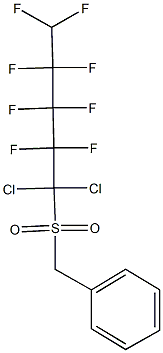 benzyl 1,1-dichloro-2,2,3,3,4,4,5,5-octafluoropentyl sulfone,300851-32-5,结构式