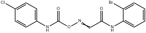 N-(2-bromophenyl)-2-({[(4-chloroanilino)carbonyl]oxy}imino)acetamide Structure